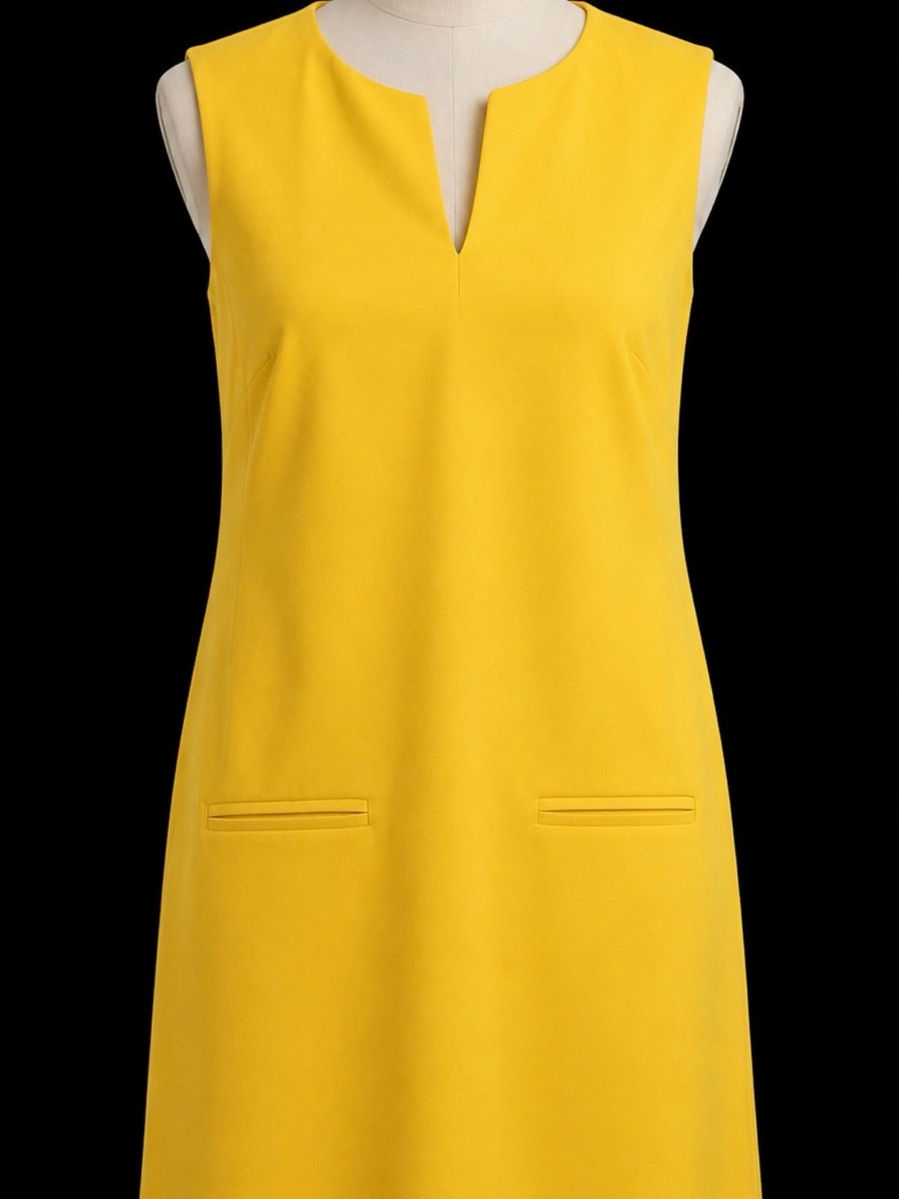 Ann Taylor yellow sleeveless dress 12P